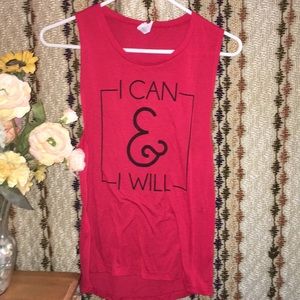 Bella+Canvas Red Workout Tank Top!